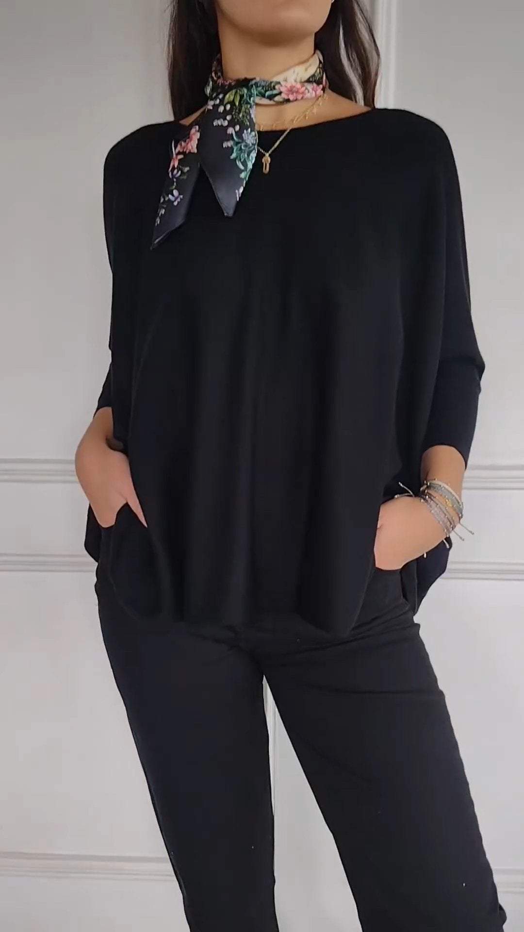 Casual Round Neck Long Sleeve Top