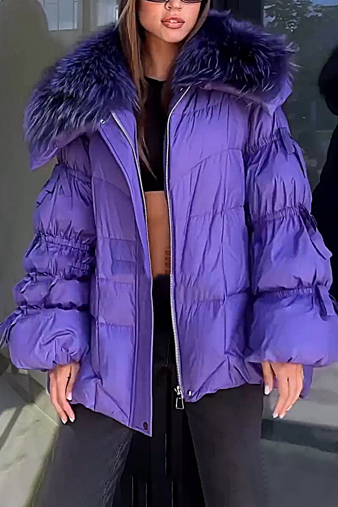 Women's Furry Down Jacket