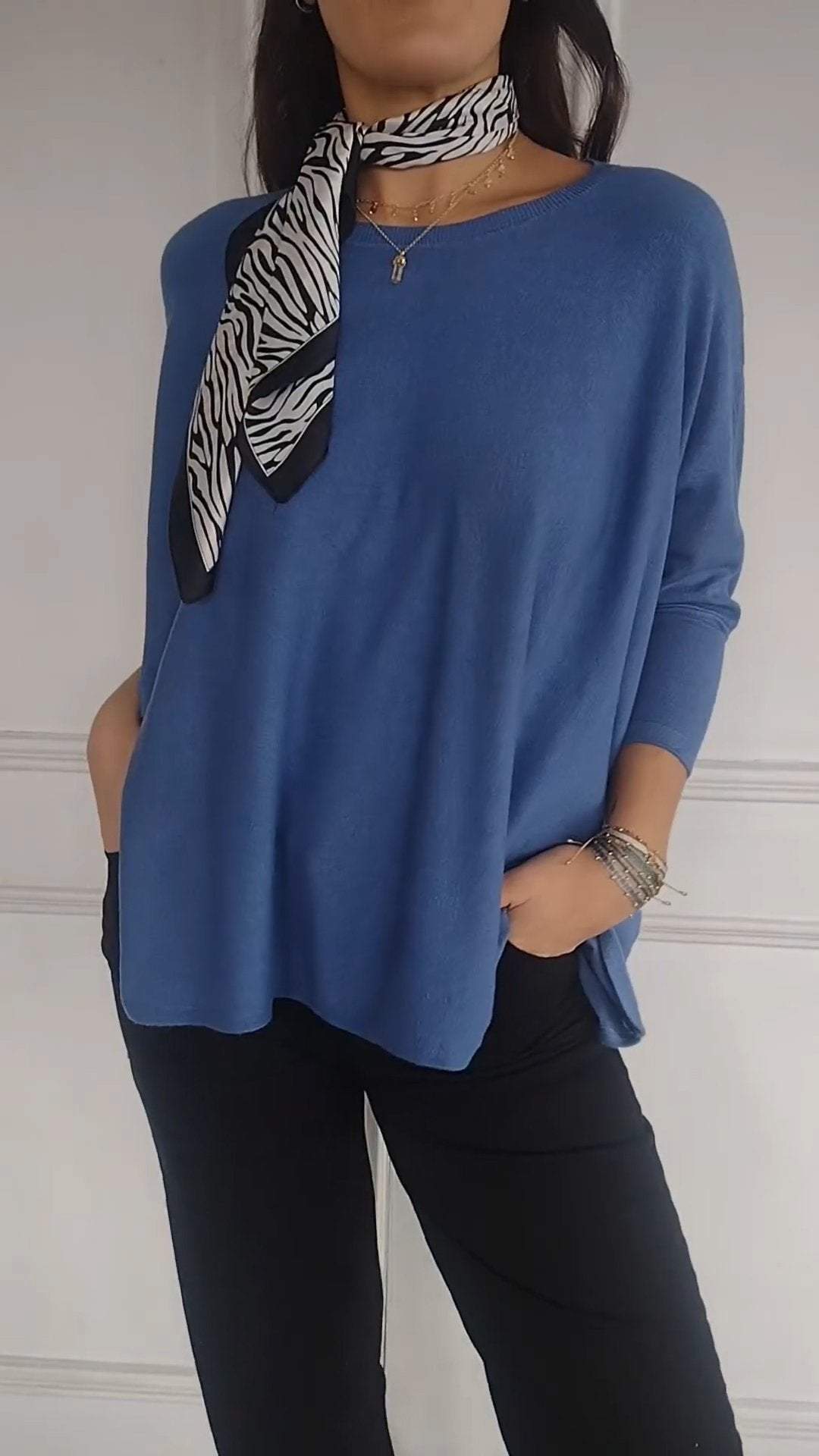 Casual Round Neck Long Sleeve Top