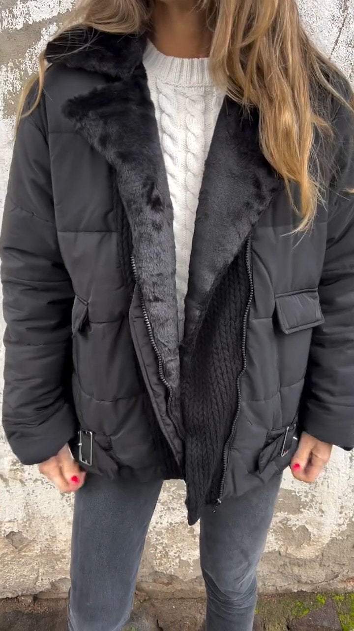 Women's Lapels Cotton Winter Coat