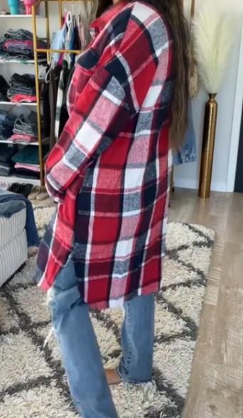 Women's Plaid Coat