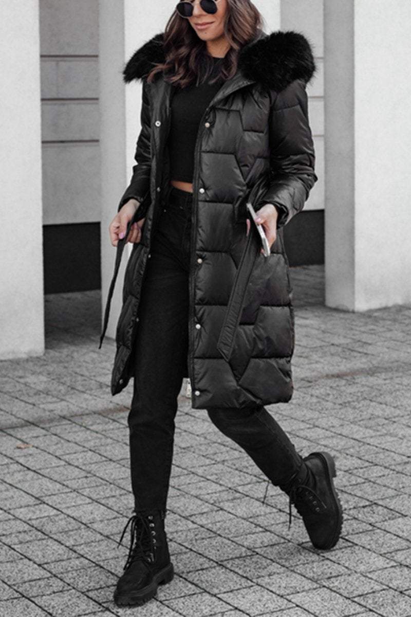 Women's Casual Hooded Long Coat