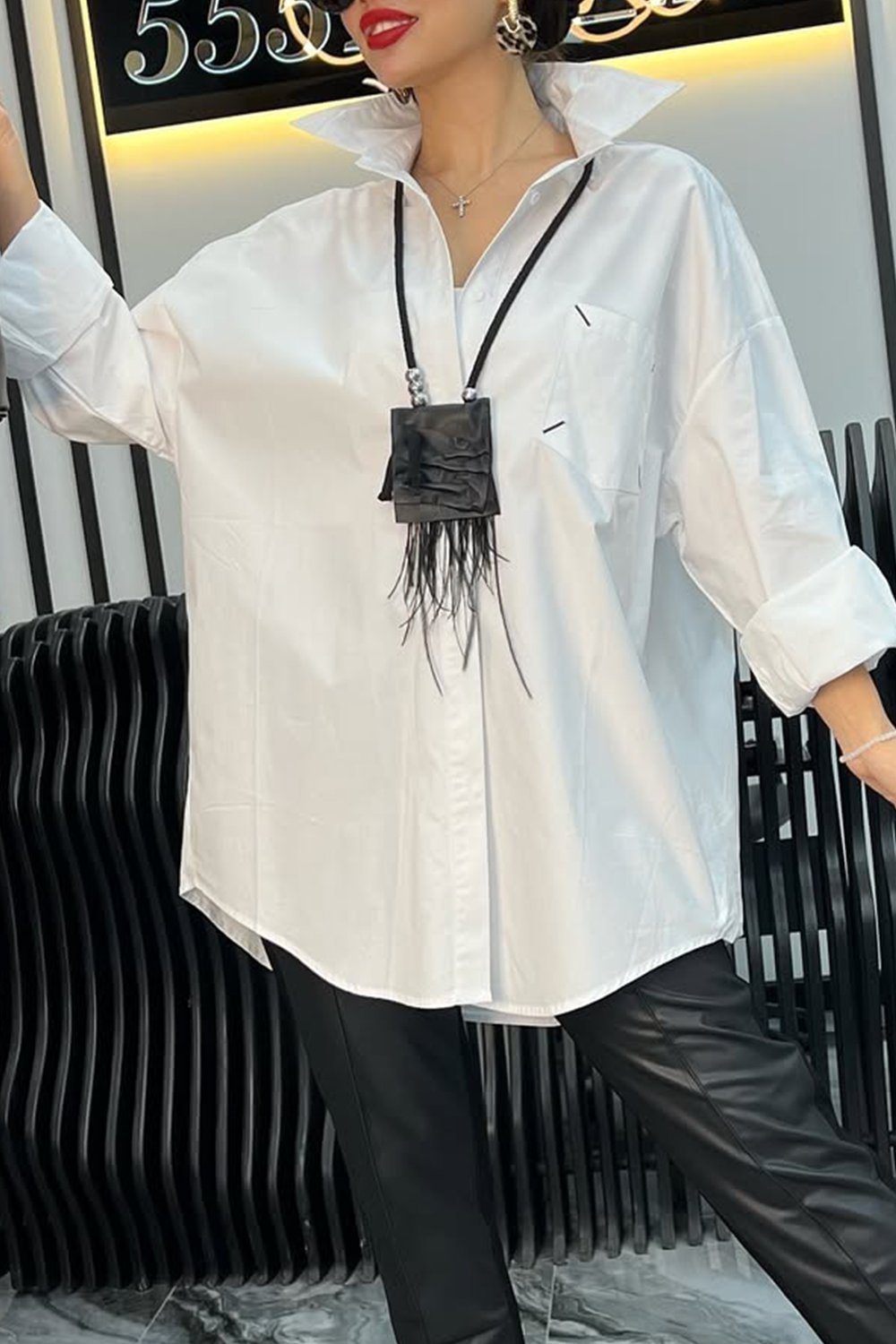 Women's Casual Solid Color Letter Print Shirt