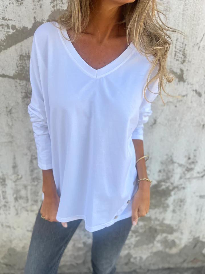 Casual V-neck Top