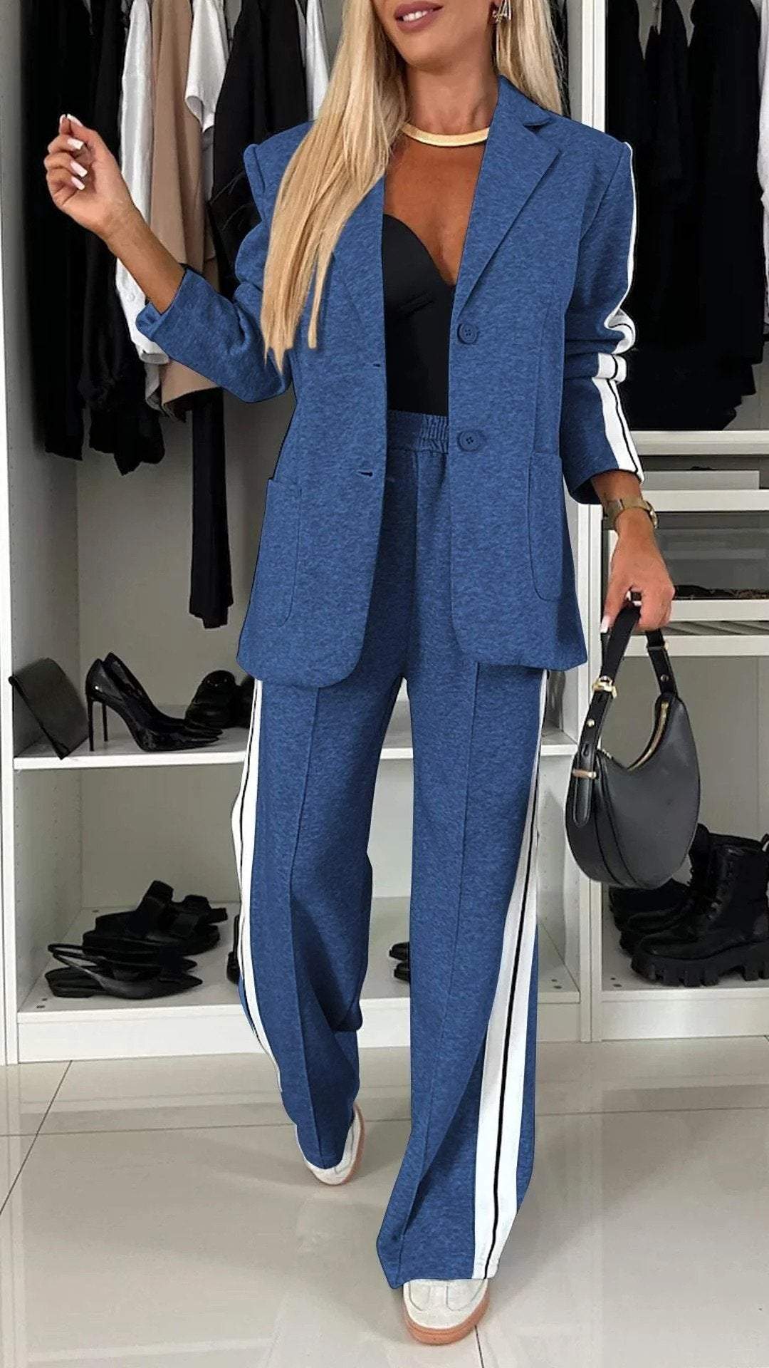 Women's Autumn Casual Hooded Two-piece Suit