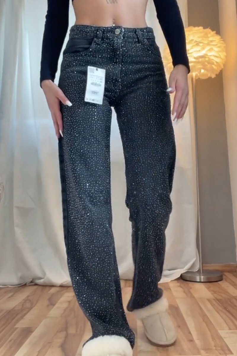 Women's Elegant Premium Diamond Jeans