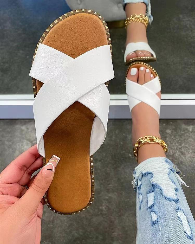 Women's Flat Casual Cross Sandals