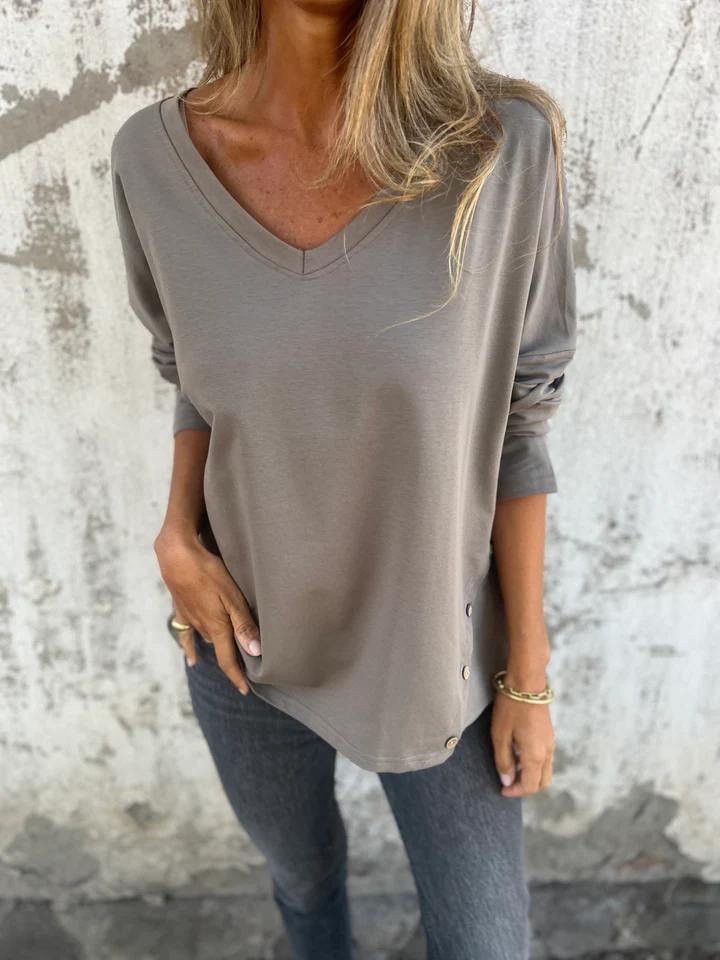 Casual V-neck Top