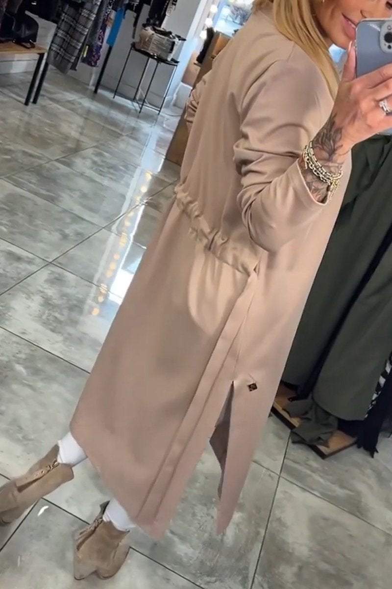 Women's Casual V-neck Long Sleeve Coat