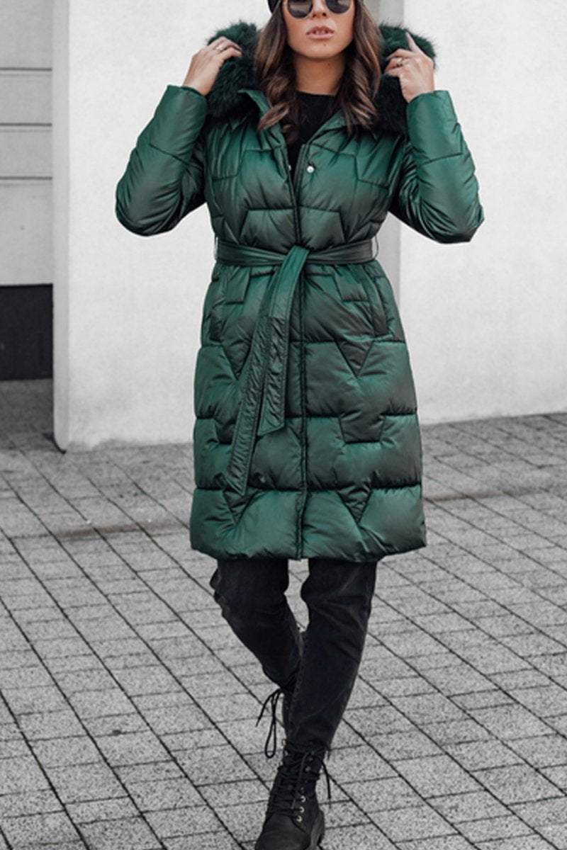 Women's Casual Hooded Long Coat