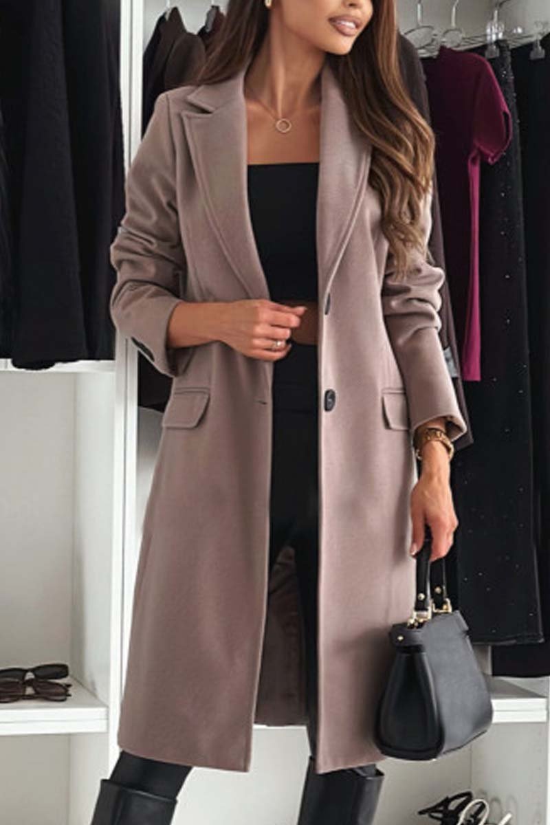 Women's fashionable double breasted coat