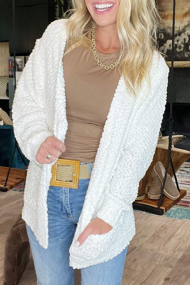 Women's Casual Plush Cardigan