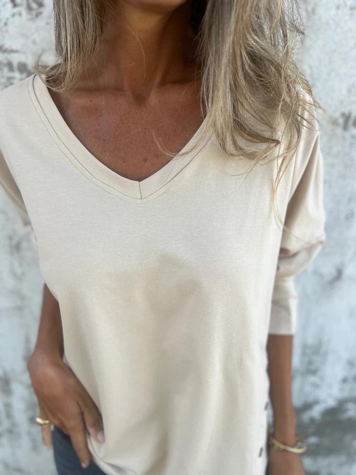 Casual V-neck Top