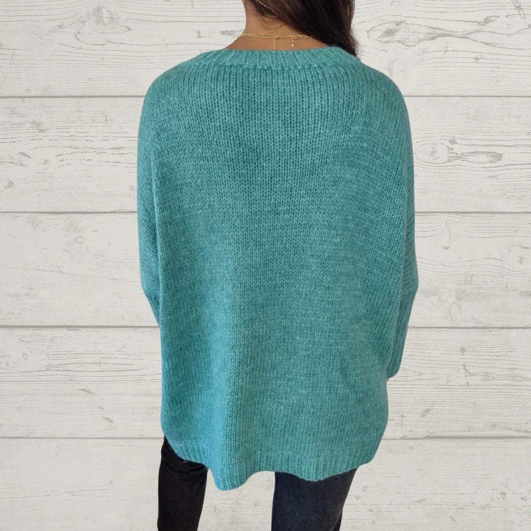 Casual Crew Neck Pullover Sweater