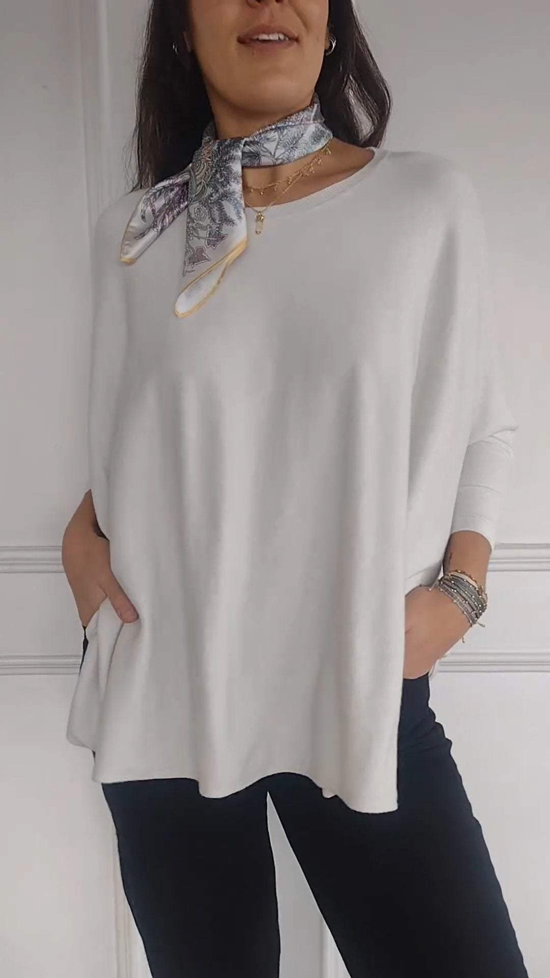 Casual Round Neck Long Sleeve Top