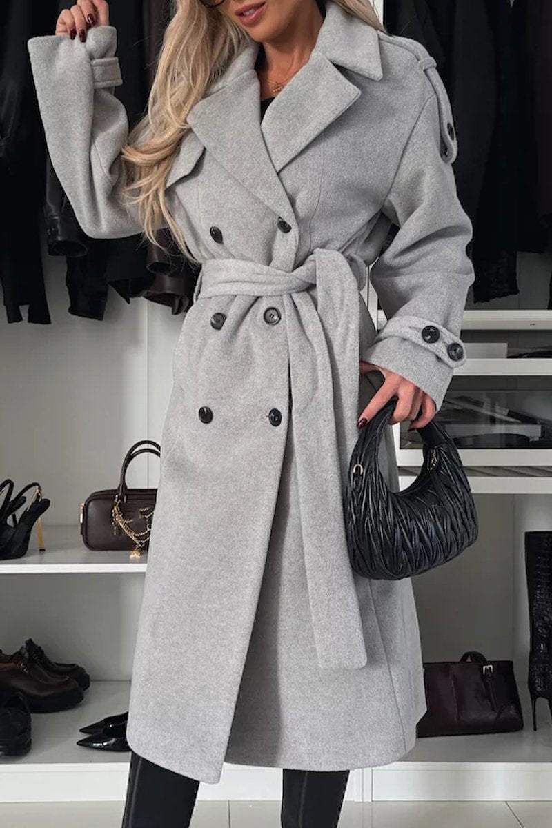 Women's Lapel Long Sleeve Casual Coat