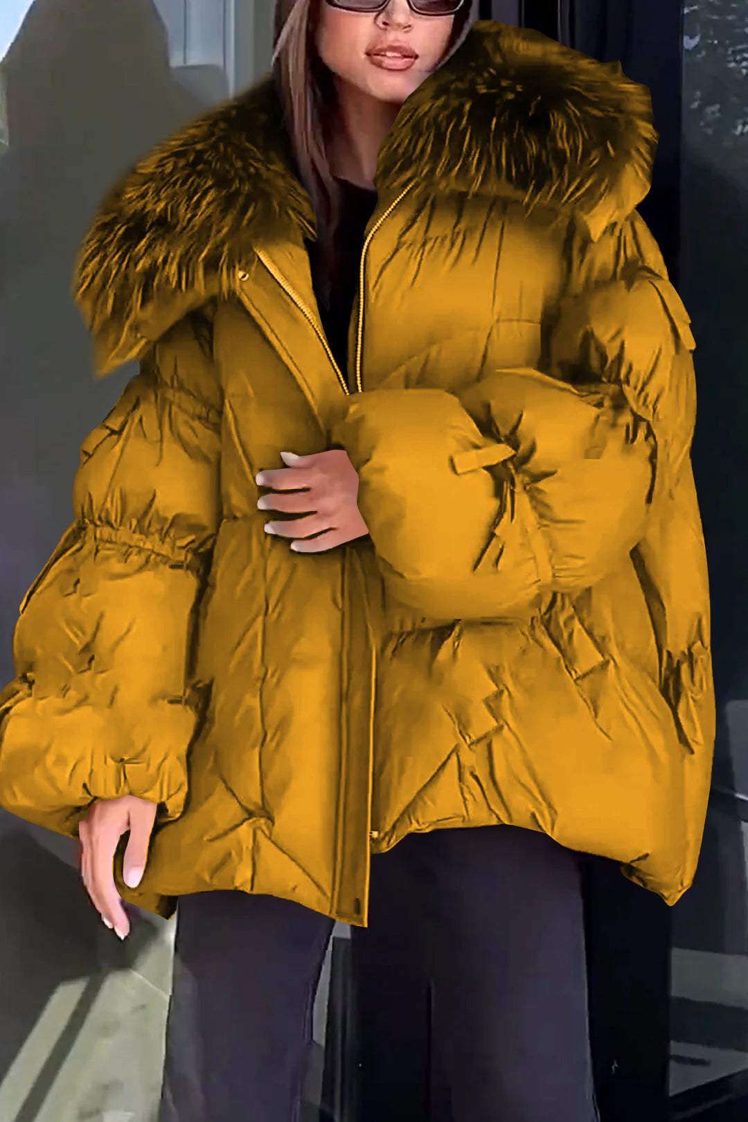 Women's Furry Down Jacket