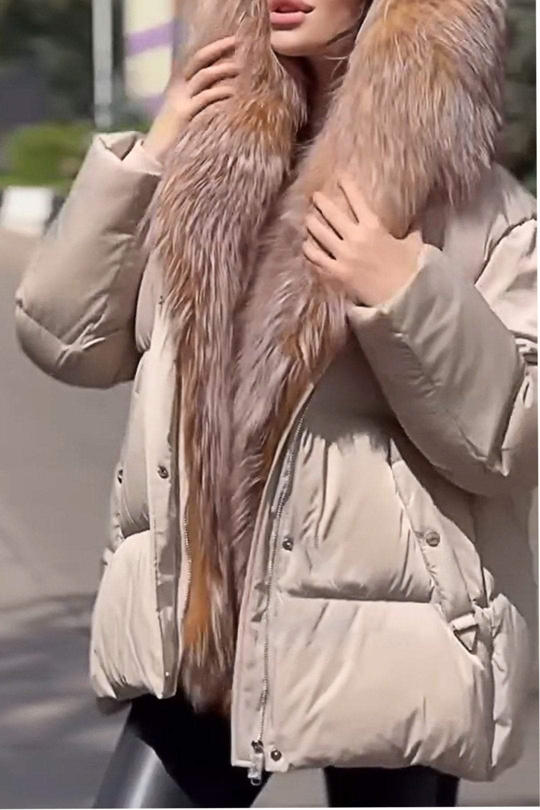 Women's Furry Down Jacket