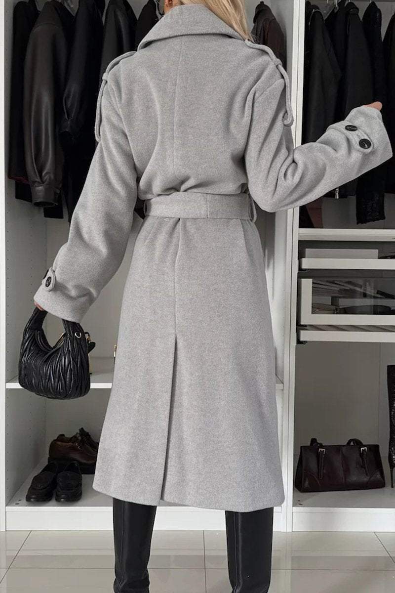 Women's Lapel Long Sleeve Casual Coat