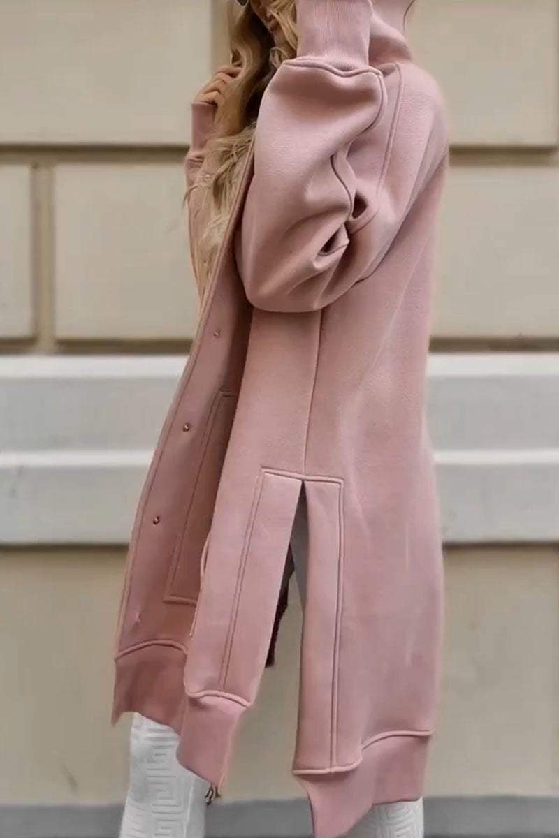 Casual Solid Color Long Sleeve Jacket