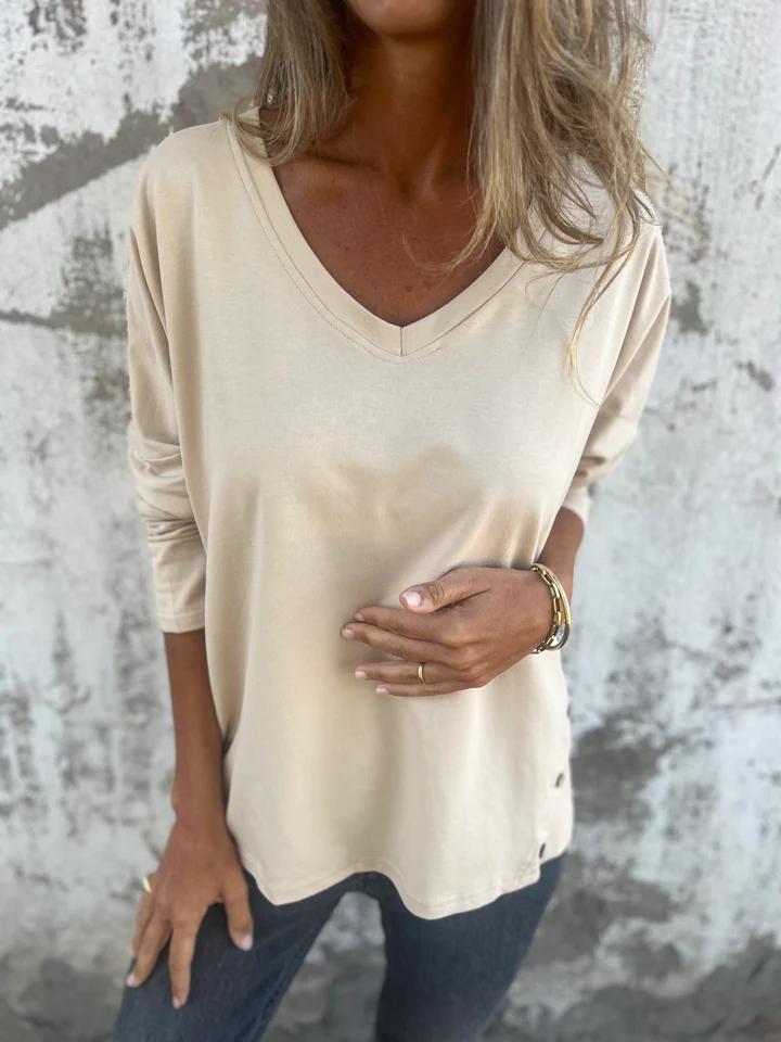 Casual V-neck Top