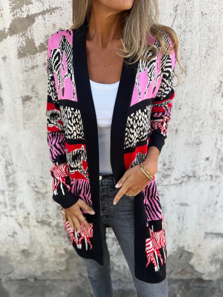 Casual Printed Cardigan Jacket